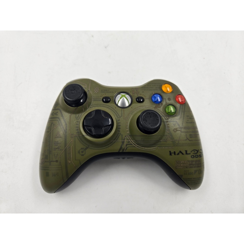 Microsoft Xbox 360 Wireless Controller Halo 3 ODST Limited Edition Green UNSC